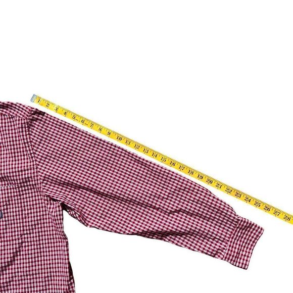 CHAPS Easy Care Red & White Long Sleeve Button Down Size XL - Picture 7 of 7